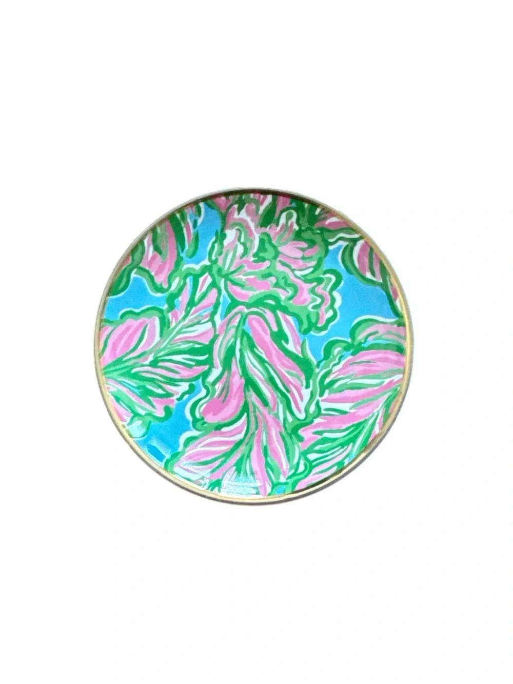Lily Pulitzer Ceramic Coasters Set of 4 Pink Blue Preppy Coastal Grandma New